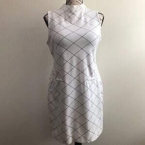 Sharagano White Dress